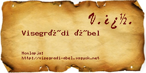 Visegrádi Ábel névjegykártya